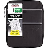 Five Star Zipper Binder, 1 Inch 3 Ring Binder, Carry-All with Internal Pockets and Dividers, 375 Sheet Capacity, Assorted Colors, Color Will Vary, 1 Count (29092)