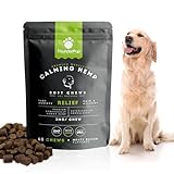 ThunderPup Premium Hemp Chews for Dogs | Natural Pet Calming Hemp Treats for Thunderstorms, Fireworks, Separation, & Traveling | Hip and Joint, Immune, & Overall Dog Health Support | 60 Soft Chews
