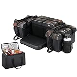 KEMIMOTO ATV Storage Bags with Cooler Bag, 76L Large ATV Bags Rear Rack Bag, Upgraded 4 ATV Cargo Rear Seat Bags Compatible with Polaris Sportsman Fourtrax Can-Am Kawasaki Arctic Cat CFMOTO