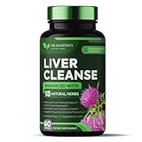 Liver Cleanse Detox & Repair Formula Supplement | For Enhanced Liver & Gut Health | Boosts Energy | Antioxidant with 21 Ingredients Milk Thistle, Silymarin, Artichoke, Dandelion, Beet, Chicory & More
