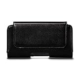 Magnetic Leather Holster Case for iPhone 15/15 Pro,14/14 Pro, 13/13 Pro, 12/12 Pro, 11, XR, [6.1 inch], Medium
