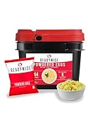 READYWISE - Powdered Eggs Bucket, 144 Servings, Emergency, MRE Food Supply, Premade, Freeze Dried Survival Food for Hiking, Adventure & Camping Essentials, Individually Packaged, 25 Year Shelf Life