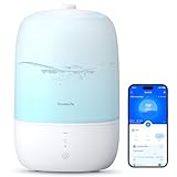 GoveeLife Smart Humidifiers for Bedroom, 3L Top Fill Cool Mist Humidifiers with Essential Oil Diffuser, Humidity Control, WiFi Air Humidifier with Night Light, for Baby, Plants, Home, Work with Alexa