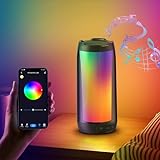 sympa Bluetooth Speaker with Lights, Portable Bluetooth Speaker with APP Control Music Sync, Led Lights for Living Room Bedroom Decor