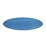 Bestway Flowclear 14 Foot to 15 Foot Round Solar Heat Pool Cover for Above Ground Swimming Pools with Storage Bag, Blue (Cover Only)