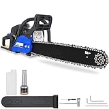 Gas Chainsaw 20 Inch, 58cc 3.0 HP 2-Cycle Engine Gas Power Chain Saw with Automatic Oiler, Petrol Handheld Gasoline Chainsaws for Wood Cutting, EPA Certified
