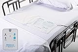 Advanced Bed and Floor Alarm for Elderly Monitoring, 10' x 30' Underpad with Motion Sensor Alarm, 3 Ring Chime and 3 Mounting Options, with AC Adapter and 9V Battery, 1 Year Warranty by Patient Aid