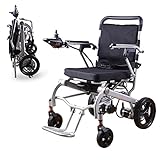 Rubicon DX06 Super Lightweight Electric Wheelchairs - Easy to Use - 12 mi Cruise Range - Detachable Battery 10AH - Liftable Armrest- Travel Size Foldable Power Wheelchair - Serviced from USA