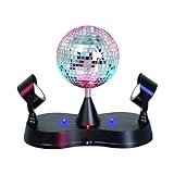 Kicko Disco Light - Multi-Colored LED Revolving Strobe Light Ball - for Stage Lights, Event and Party Props, Home Decor, Game Accessories, and Stress Reliever