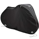 Stationary Bike Cover XXL Fitted For 3 Bikes - Waterproof Outdoor Bicycle Storage - Heavy Duty Ripstop Material - Offers Constant Protection For All Types of Bicycles All Through The 4 Seasons