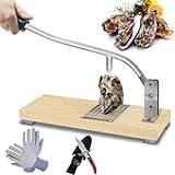 Cpbikan Oyster Shucker Machine Shucking Knife Tool Set Opener Kit Shells Clam Gloves Knives Shell Oysters Seafood Stainless Steel Shucked Shockers Handmade Adjustable With Tools
