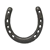 D-Doner Cast Iron Horseshoe Wall Decor, Medium Horseshoe Durable Cast Iron 5 Holes On Each Side for Indoor Or Outdoor(1 pack)…