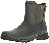 Bogs Women's Sauvie Slip On Boot Waterproof Garden Rain, Sage, 9 M US