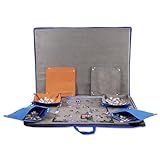 Jigsaw Puzzle Case – 1500 Piece Puzzle Table Tray Portable Puzzle Non Slip Storage Case with Handles and Sorting Trays