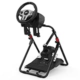 PXN-A9 Racing Steering Wheel Stand For Logitech G920 G29 G25 G27 G923 GT500 T300RS/T300GT/ T500RS/TGT/TS with Shifter Mount Folding Bracket Tilt-Adjustable Racing Stand (Racing Wheel NOT Included)