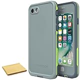 LifeProof FRĒ Series Waterproof Case for iPhone SE (3rd and 2nd Gen) & iPhone 8/7 (Only - Not Plus) with Cleaning Cloth - Non-Retail Packaging - Drop in (Abyss/Lime/Stormy Weather)