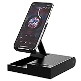 DOSS Cell Phone Stand with Wireless Bluetooth Speaker, 15W Wireless Charger and Anti-Slip Base, Gifts for Him, Her, Adjustable Phone Holder, Compatible with Tablet, Gifts for Men Wowen