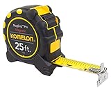Komelon 7125 Monster Maggrip 25-Foot Measuring Tape with Magnetic End, Yellow, 25ft- Blade