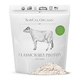 NorCal Organic Classic Whey Protein - 2lbs Bulk | 100% Grass-Fed & Finished, UNFLAVORED, Lecithin-Free | Sourced from Northern California Family Farms