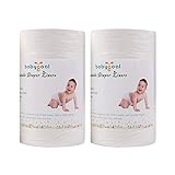 Babygoal Baby Cloth Diaper Liners, Biodegradable Viscose Bamboo Liners for Cloth Diaper Nappy 2 Pack(200 Sheets) 2BBT01