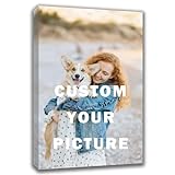 Custom Canvas Prints with Your Photos (11x14, Framed Canvas) Customized Wall Art Personalized Canvas Pictures for Pet/Family Gifts for Mom/Men/Women