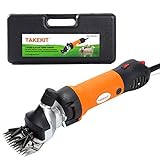 TAKEKIT Sheep Shears Professional Electric Animal Grooming Clippers for Sheep Alpacas Llamas and Large Thick Coat Animals, 6 Speeds Control Big and Heavy Clipping Machine, 380W