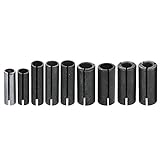 Bestgle Set of 9 Size Steel Router Collet Chuck Driver Adapter Converter for Woodworking Engraving Machine Tool