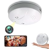 Mayycinco Hidden Camera Smoke Detector WiFi Spy Camera Hidden Cameras with Video HD 1080P Wireless Small Camera with Night Vision and Motion Detection Indoor Camera for Home Security Nanny Cam
