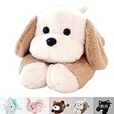 uoozii 20“ | 4 Pounds Weighted Stuffed Animals - Cute Weighted Plush Toy Comfort Big Weighted Throw Pillow Gifts for Kids & Adults (Brown Dog, 20' | 4 lbs)
