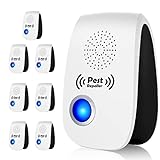 2023 Upgraded Ultrasonic Pest Repeller, Indoor Pest Repellent 8 Packs, Electronic Plug in Pest Control for Roach, Ant, Rodent, Mouse, Bugs, Mosquito, Spider Repellent for House, Garage, Warehouse