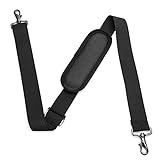 CoolBELL Adjustable Shoulder Strap with Metal Hooks for Laptop Bag/Camera Bag/Duffel Bag (53 Inches, Black)