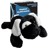 Weighted Stuffed Animals for Adults – 6.5 Pounds | Extra Large 31.5 Inches Long | Plush Body Pillow | Black and White Dog | Weighted Animal for Calming – Relaxation – Sensory Comfort