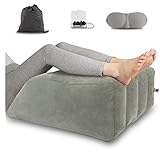 QISHFEN Leg Elevation Pillow Inflatable, Leg Rest Pillow Bed Wedge Post Surgery Elevated Wedge Pillows for Sleeping,Hip and Knee Pain Relief, Foot and Ankle Injury