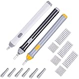 Hillento 3 Set Electric Eraser, Electric Eraser Kit Battery Operated Eraser Automatic Pencil Eraser with 66pcs Additional Replaceable Rubbers for Artists, Art Pencils, Drawing, Painting, 3 Colors