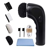 Electric Shoe Shine Kit, Sansent Electric Shoe Polisher Brush Shoe Shiner Dust Cleaner Portable Leather Care Kit for Shoes