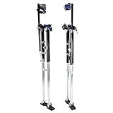 SUPERFASTRACING 48-64Inch Drywall Stilts Painters Walking Taping Finishing Adjustable Tools Black