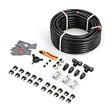 Compressed Air Piping System Pressured Leak-Proof Easy to Install 3/4' x 100 feet HDPE Aluminum Air Compressor Install kit for shop Black Air Compressor Hose 200PSI ASTM F1282