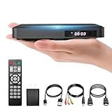 Mini DVD Player HDMI, Miuscall-C DVD Player for TV Included HDMI RCA Cord, All Region Compact DVD Player, Breakpoint Memory Support USB, Built-in PAL/NTSC, Small DVD Player for TV with Remote Control