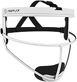 RIP-IT Defense Pro Softball Face Mask | Lightweight Protective Softball Fielder's Mask | Youth | White
