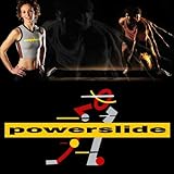 Powerslide 10ft Slide Board Lateral Exercise Trainer (Large Booties)