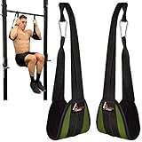 Legend Legacy Ab Straps for Pullup Bar Attachment & Abdominal Muscle Building Ab Sling Straps for Padded Arm Support - Hanging Workout Pull Up Straps for Men & Women