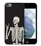 GMJzzx iPod Touch 7 Case,iPod Touch Case 6th Generation, iPod 5 Case,Cool Skull Skeleton Soft TPU Phone Case for Girls Women,Funny Human Skeleton Shockproof Protective Cover for iPod Touch 5/6/7th