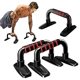 High Tactical Perfect Push Up Bars, Heavy Duty Pushup Handles with Sponge Grip, Non-Slip Floor Exercise Push Up Bar for Men Women, Home Gym Workout Equipment for Calisthenics and Upper Body Exercises