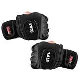 Mumian Weighted Gloves 3lb or 4lb, Fitness Soft Iron Gloves Sandbag Weight Bearing Training Gloves with Wrist Support for Gym Boxing, Cross Training (3)