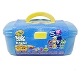 Crayola Silly Scents Dough Activity Toolbox | 4 Colors of Scented Playdough Tubs; 11 Kids Tools; 1 Toolbox for Storage for Toddlers, Play Dough Travel Kits, and Holiday Activity Set