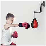 Speed Bag Boxing Punching Bag Wall Mount Height Adjustable Boxing Reflex Ball for Boxing Equipment for Adults and Kids New Year