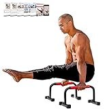 Rubberbanditz Parallettes Bars For Push Ups & Dip | Lightweight, Heavy Duty Non-Slip Parallel Bars Stand For Handstands, Calisthenics, Crossfit, Gymnastics, & Bodyweight Training Workouts