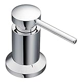 Moen 3942 Deck Mounted Kitchen Soap Dispenser with Above the Sink Refillable Bottle, Chrome