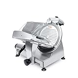 KWS Commercial 420w Electric Meat Slicer 12' Frozen Meat Deli Slicer Coffee Shop/restaurant and Home Use Low Noises (Stainless Steel Blade-Silver)