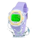 Edillas Kids Watches Digital Girls Boys,7 Colors Light Wrist Watch for Child Waterproof Sport Outdoor Multifunctional Watches with Stopwatch/Alarm for Ages 4-15